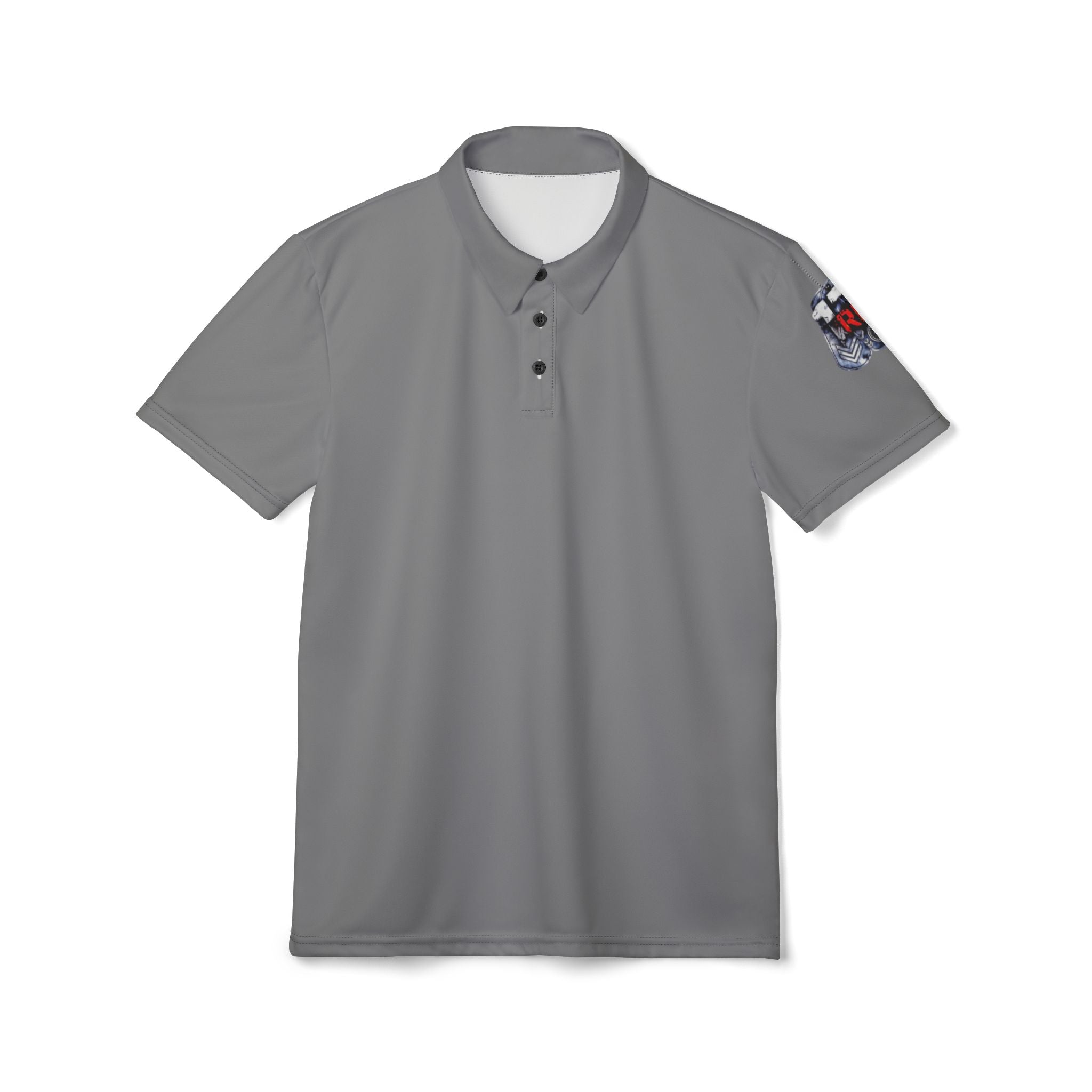 Embroidered 17RED Polo Shirt - Patriotic Men's Casual Workwear