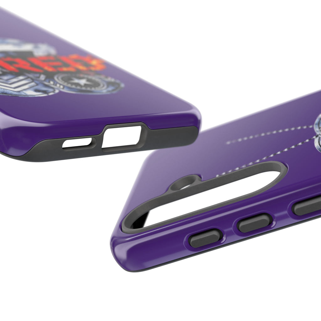 17RED Tough Cases – Rugged Dog Tag '13' Flame Graphic Phone Case (Military-Inspired)