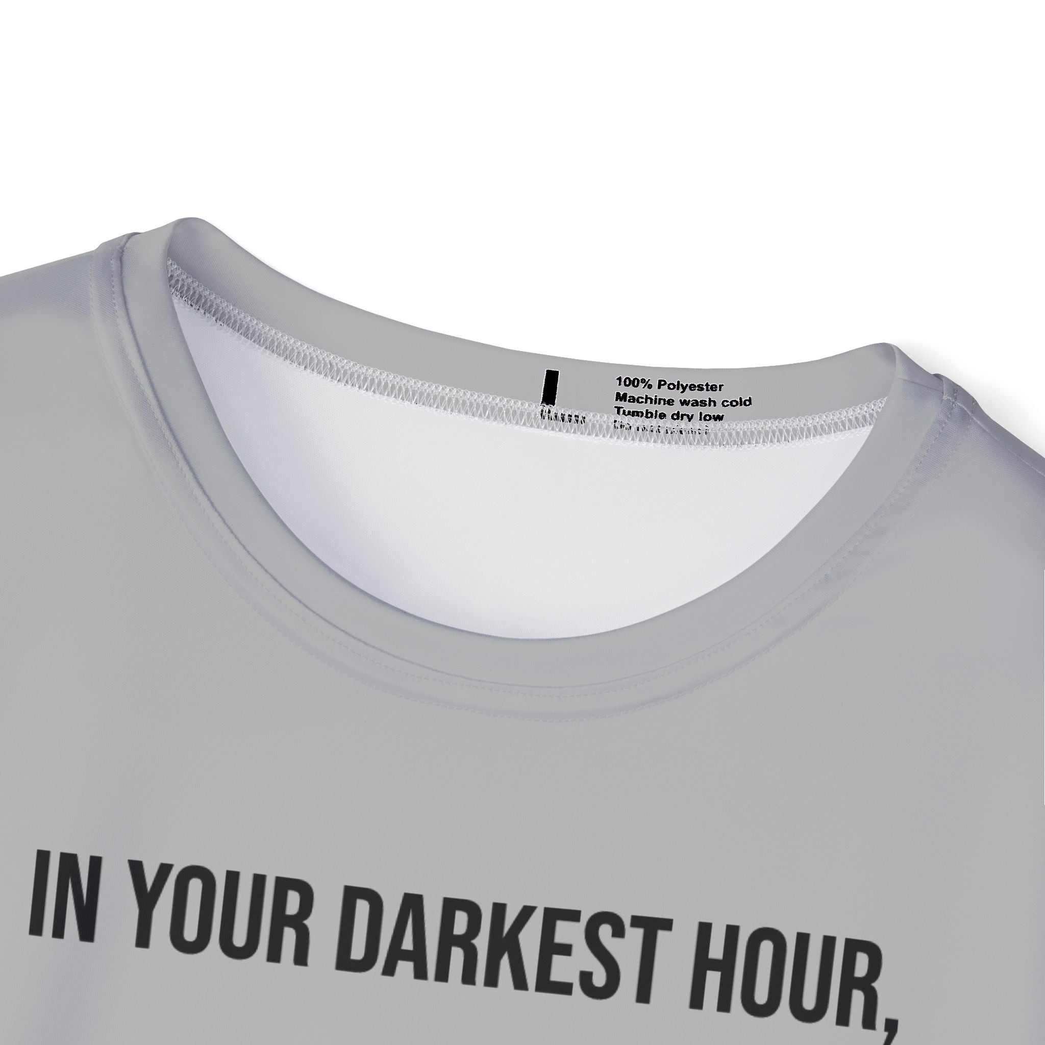 Men's Sports Jersey — 'In Your Darkest Hour, They Answer The Call' Tribute Athletic Tee