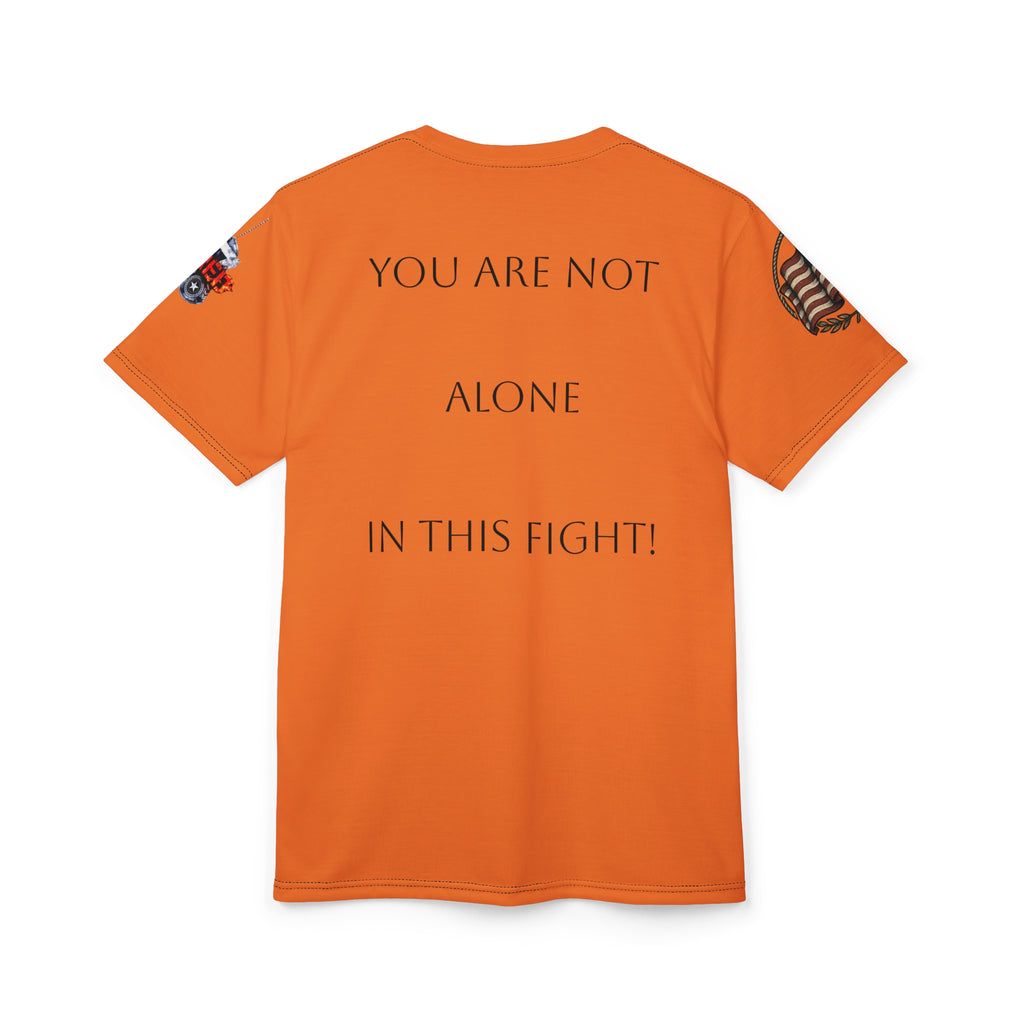 You Are Not Alone In This Fight! Sleeve Tee — Patriotic Americana Short Sleeve Shirt
