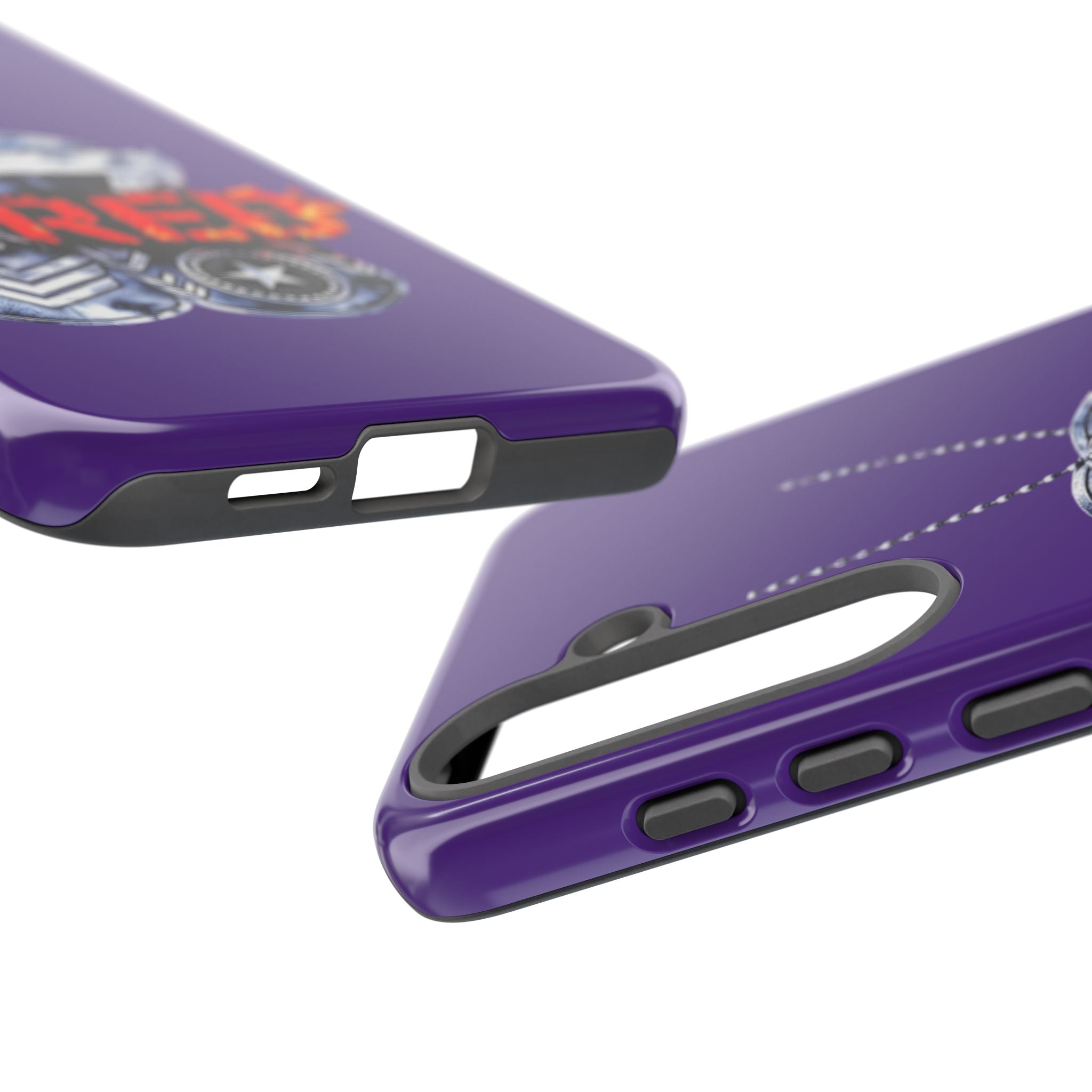 17RED Tough Cases – Rugged Dog Tag '13' Flame Graphic Phone Case (Military-Inspired)