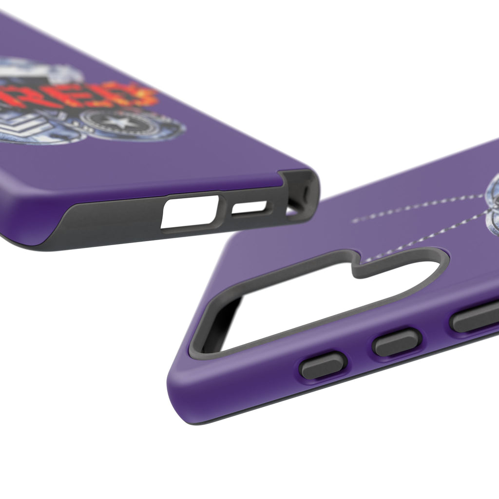 17RED Tough Cases – Rugged Dog Tag '13' Flame Graphic Phone Case (Military-Inspired)