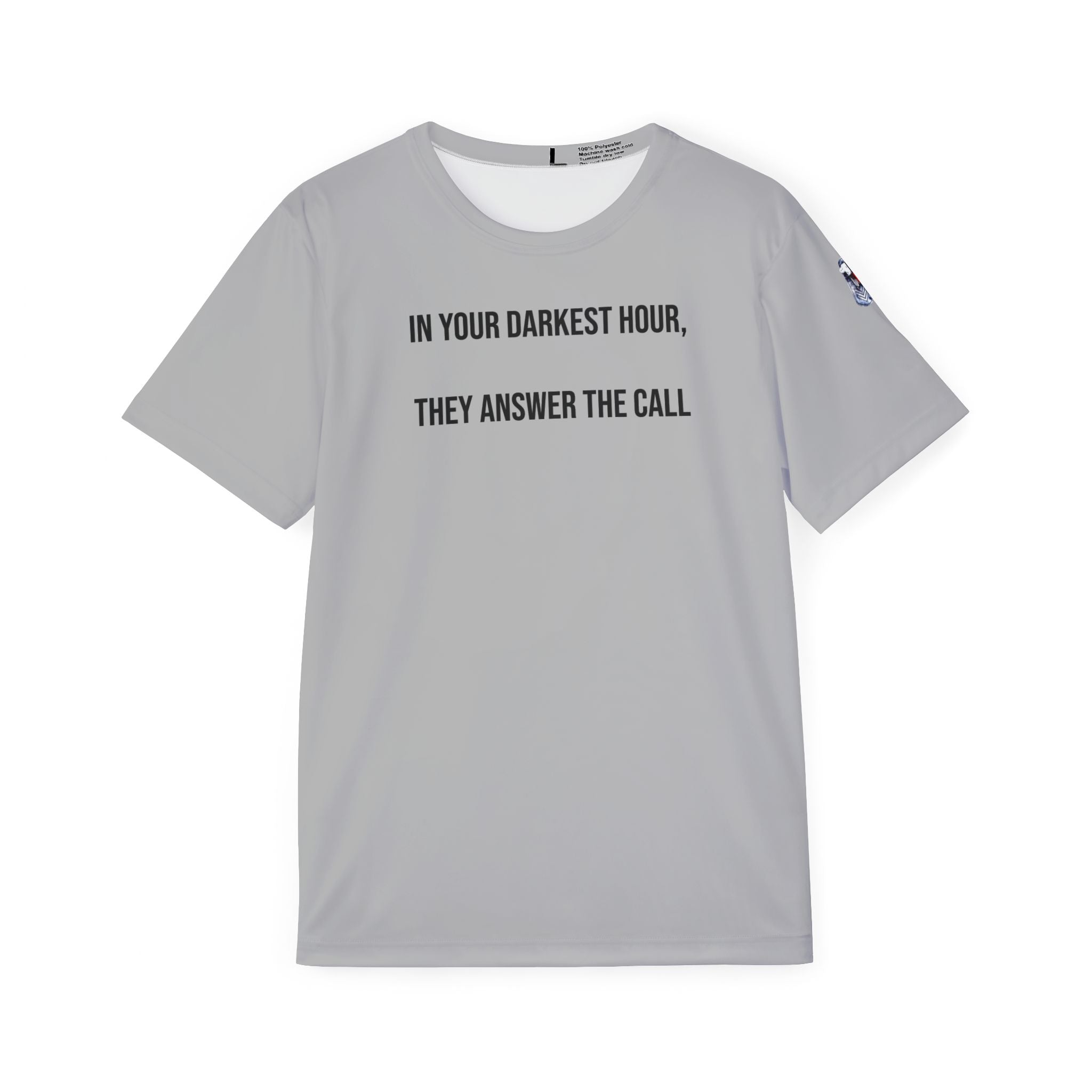 Men's Sports Jersey — 'In Your Darkest Hour, They Answer The Call' Tribute Athletic Tee