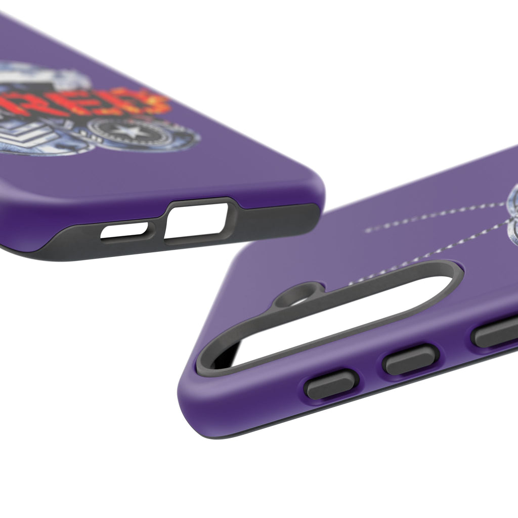 17RED Tough Cases – Rugged Dog Tag '13' Flame Graphic Phone Case (Military-Inspired)