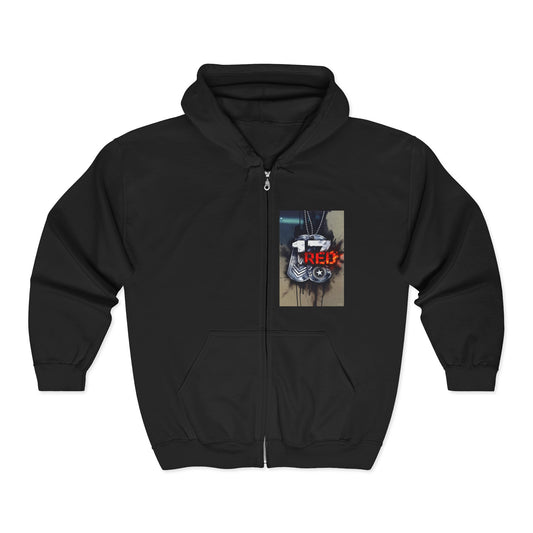 Join The Storm Zip Hoodie — "Join The Storm" Black Full-Zip Hooded Sweatshirt