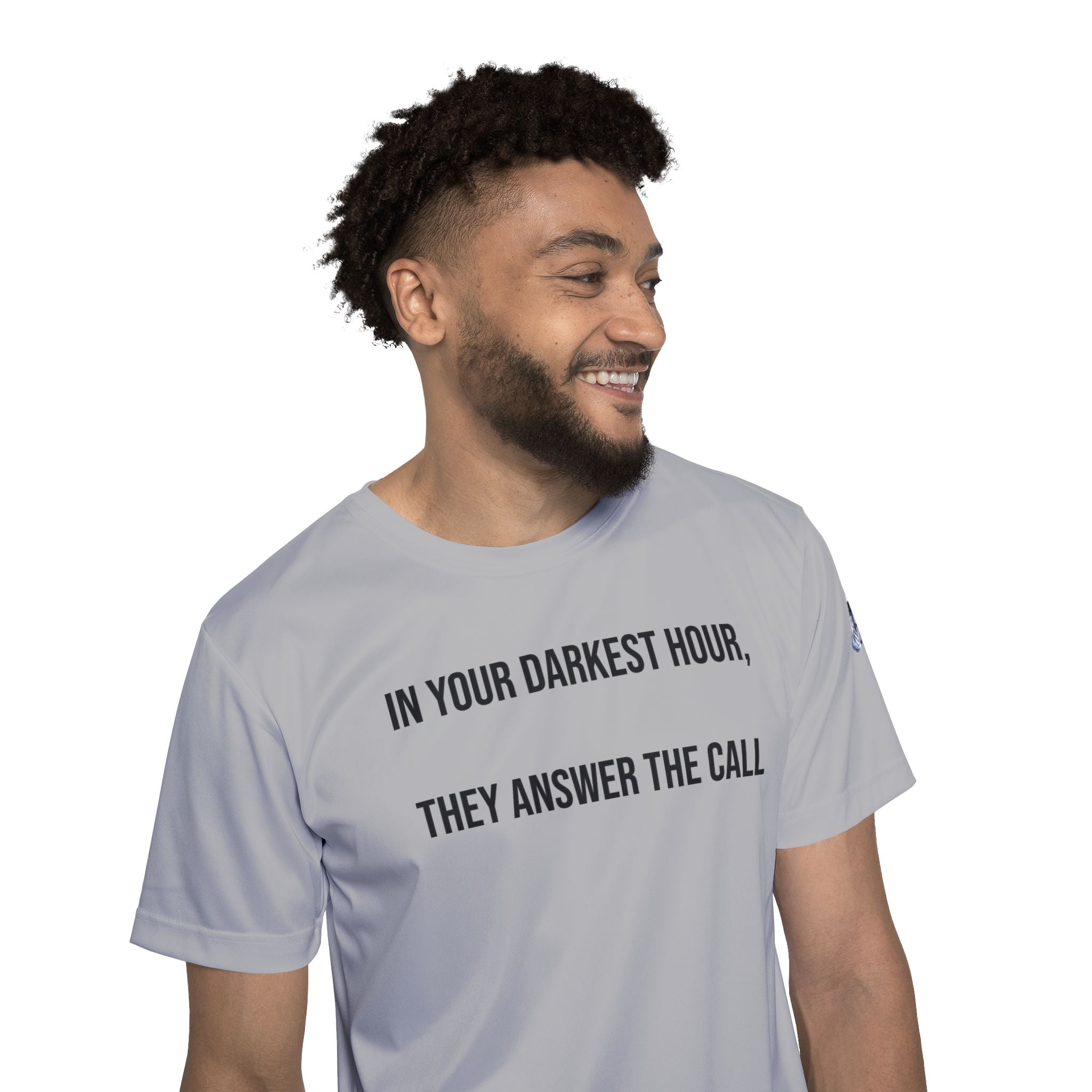 Men's Sports Jersey — 'In Your Darkest Hour, They Answer The Call' Tribute Athletic Tee
